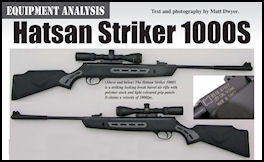 Hatsan Striker 1000S - .177 - page 121 Issue 69 (click the pic for an enlarged view)